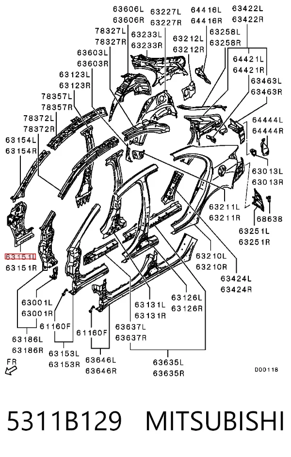  5311B129 Mitsubishi