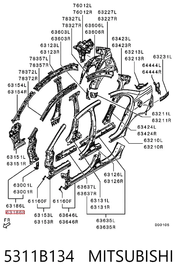  5311B134 Mitsubishi