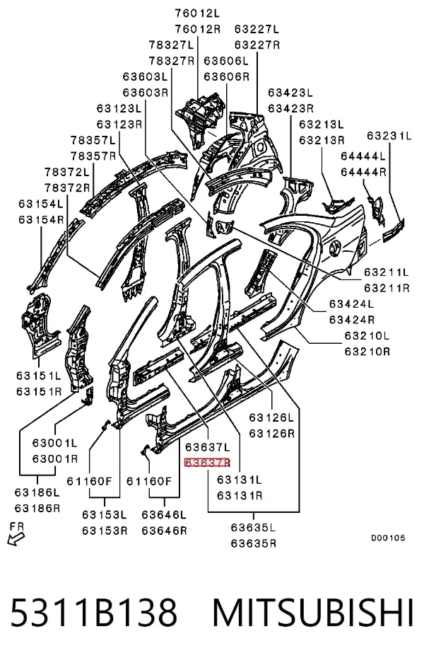  5311B138 Mitsubishi