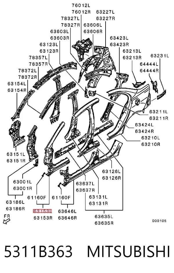  5311B363 Mitsubishi