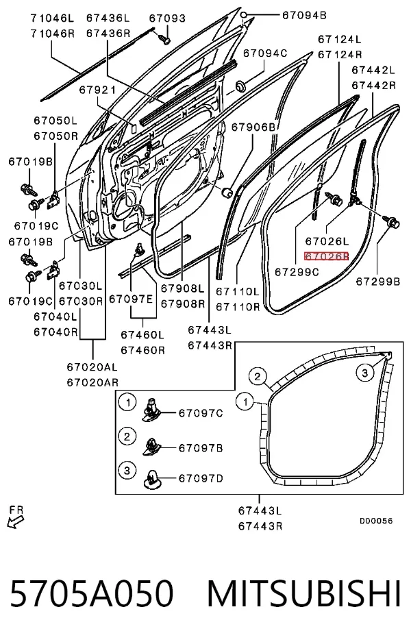  5705A050 Mitsubishi