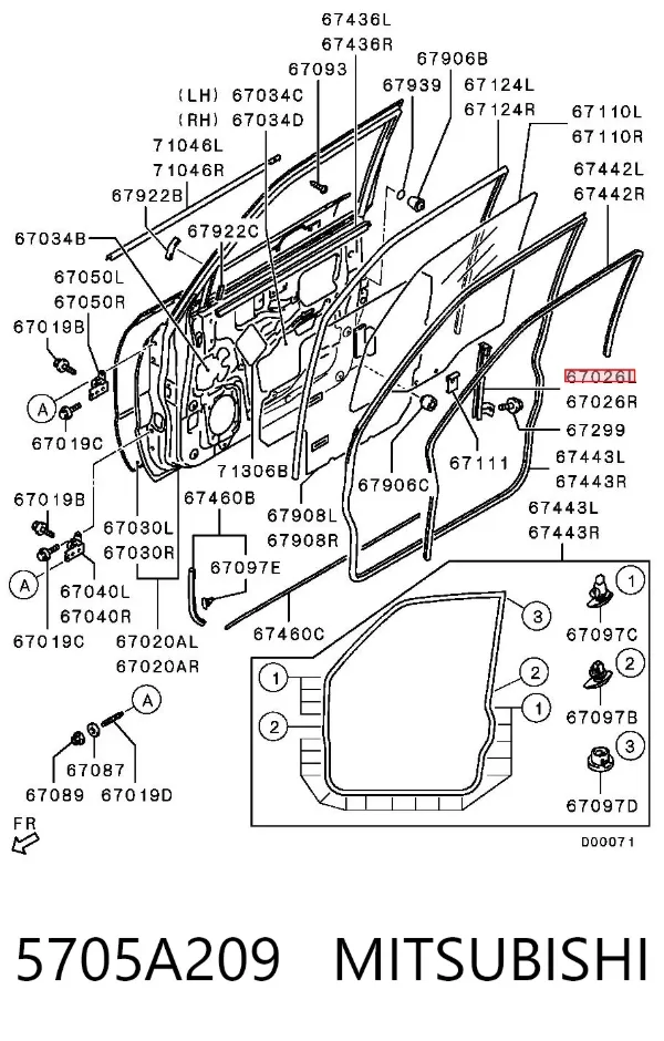  5705A209 Mitsubishi