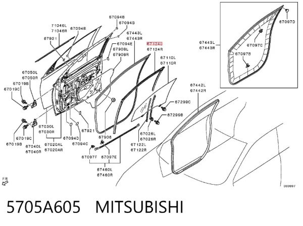  5705A605 Mitsubishi