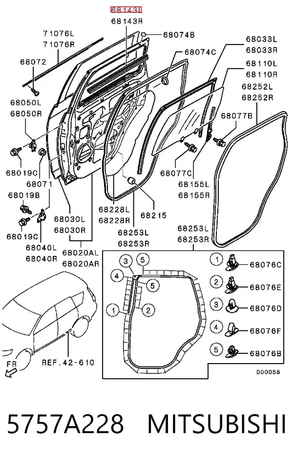  5757A228 Mitsubishi