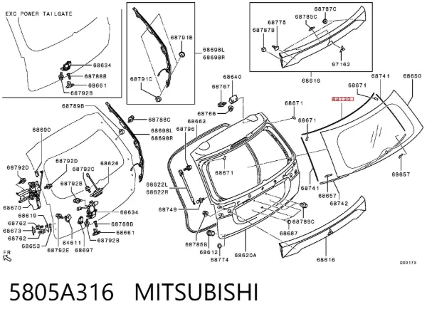  5805A316 Mitsubishi