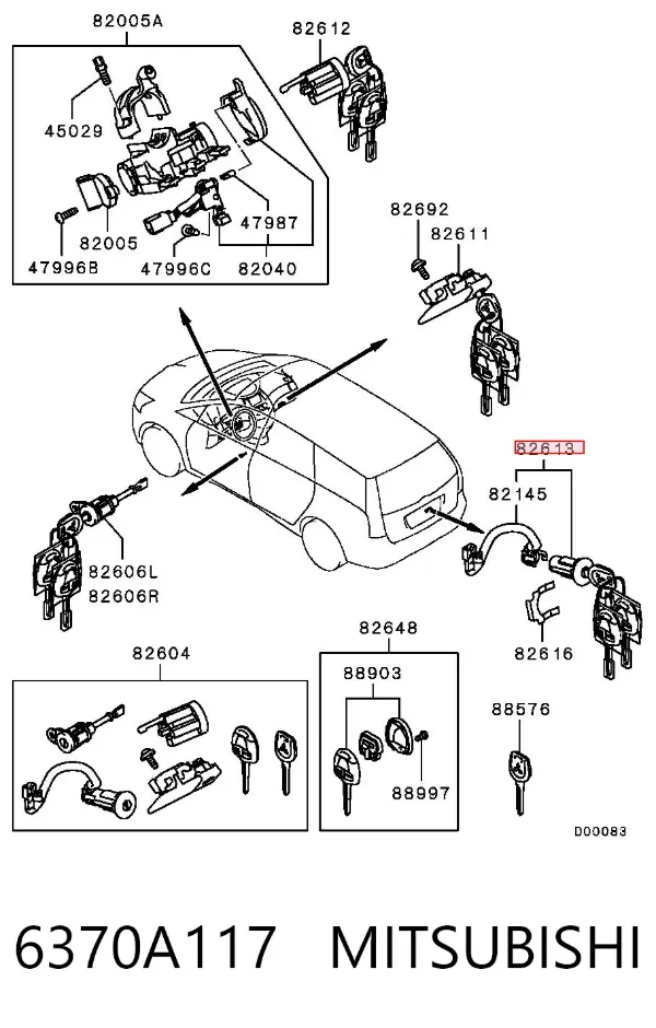  6370A117 Mitsubishi