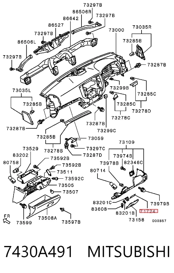  7430A491 Mitsubishi