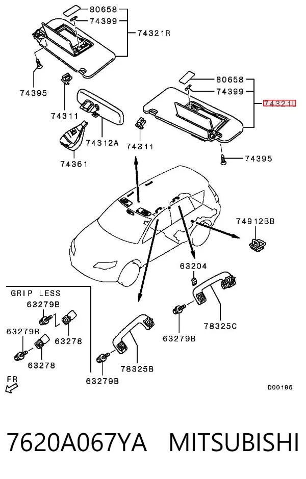Parasol 7620A067YA Mitsubishi