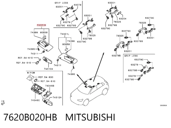 Parasol 7620B020HB Mitsubishi