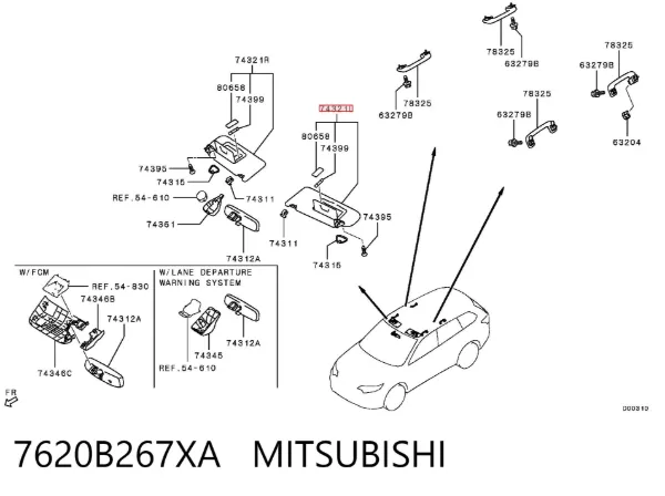 Parasol 7620B267XA Mitsubishi
