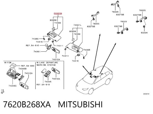 Parasol Mitsubishi Outlander III