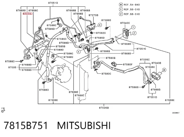 Sensor de presion de aire acondicionado 7815B751 Mitsubishi