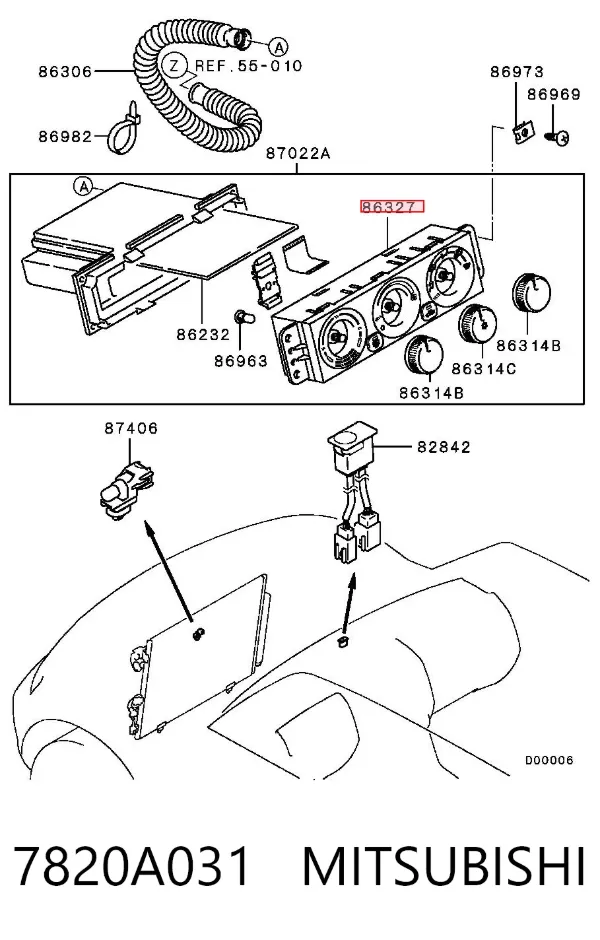  7820A031 Mitsubishi