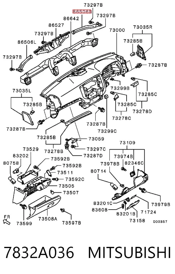  7832A036 Mitsubishi