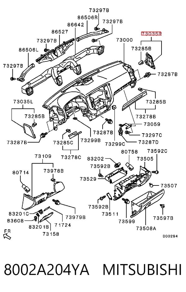  8002A204YA Mitsubishi
