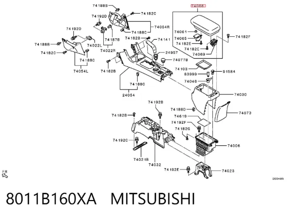 Apoyabrazos Mitsubishi ASX GA