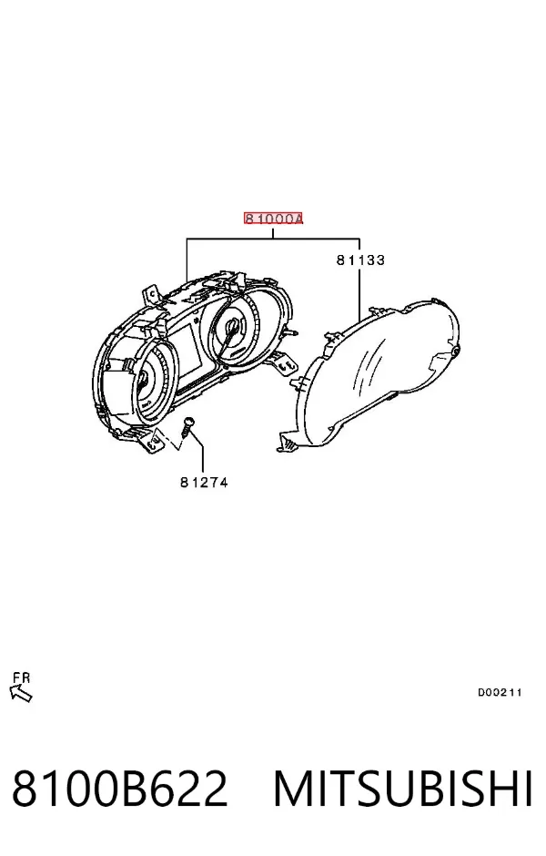 Cuadro instrumentos 8100B622 Mitsubishi