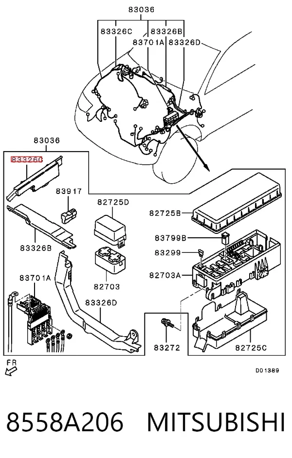  8558A206 Mitsubishi