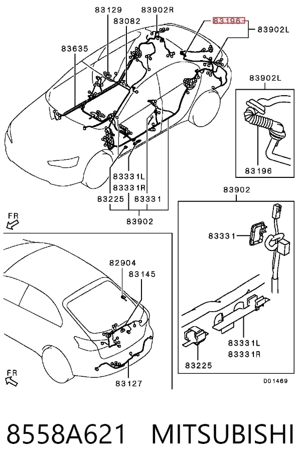  8558A621 Mitsubishi