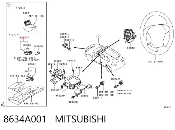Sensor de lluvia Mitsubishi Lancer IX