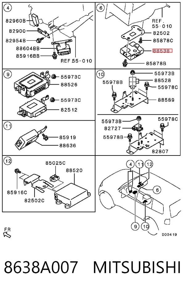  8638A007 Mitsubishi