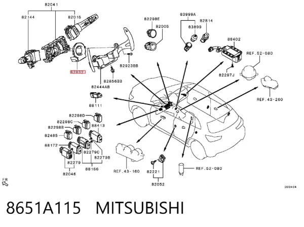 Sensor angulo de giro Mitsubishi ASX GA
