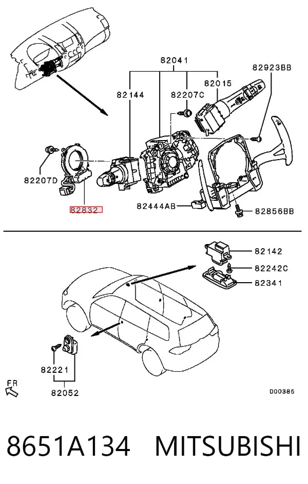Sensor angulo de giro 8651A134 Mitsubishi