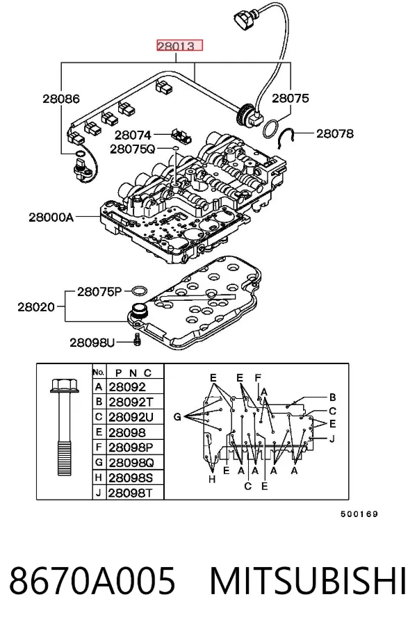  8670A005 Mitsubishi