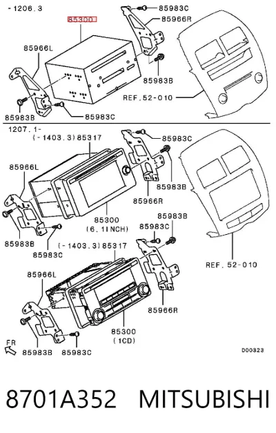 Radio AM/FM MITSUBISHI 8701A352