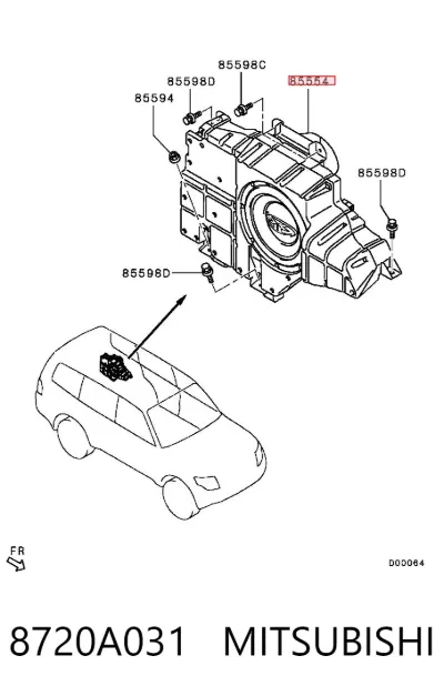 Subwoofer MITSUBISHI 8720A031