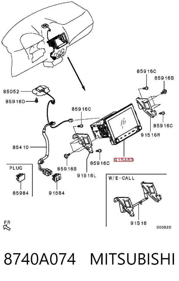 Pantalla Mitsubishi ASX GA