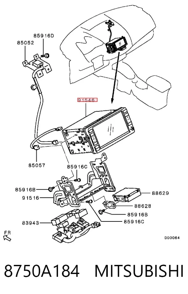 Pantalla Mitsubishi Outlander II XL
