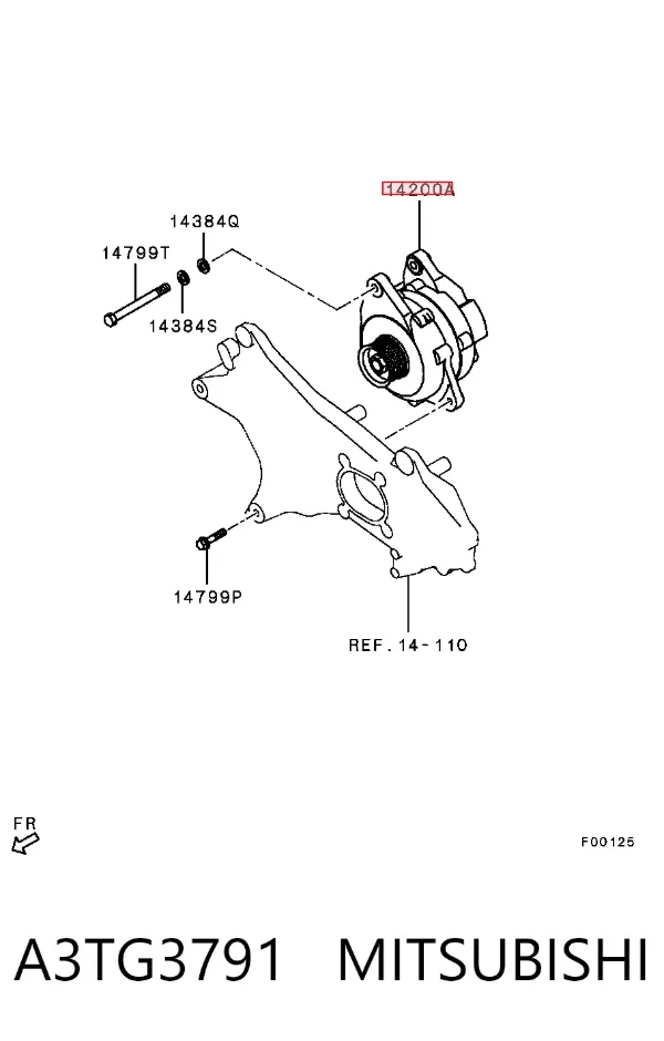 Alternador A3TG3791 Mitsubishi