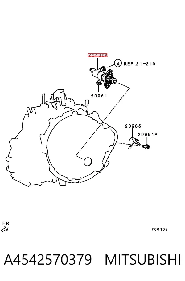 Bombin de embrague A4542570379 Mitsubishi
