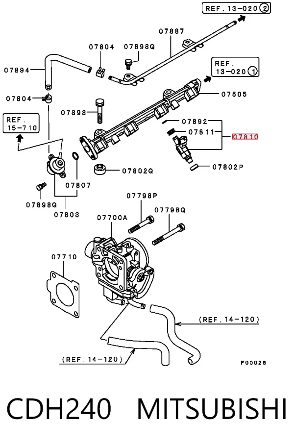 Inyector CDH240 Mitsubishi