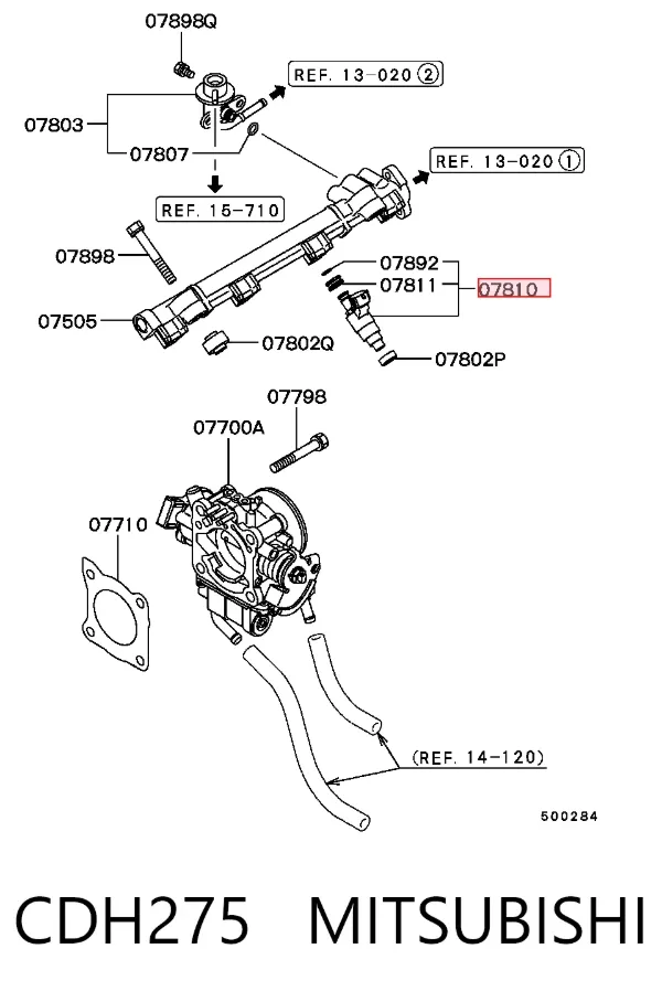 Inyector CDH275 Mitsubishi