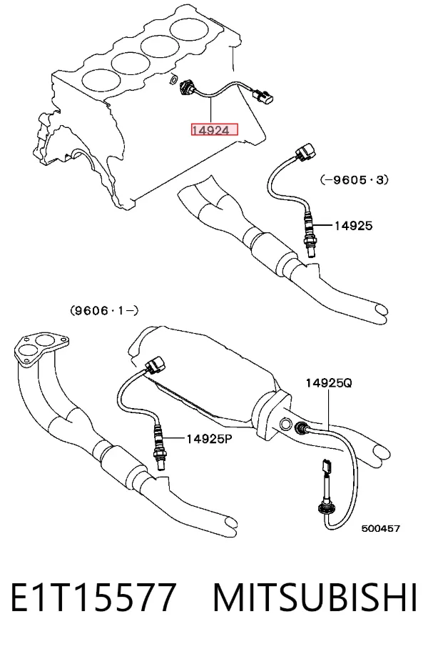 Sensor de detonacion E1T15577 Mitsubishi