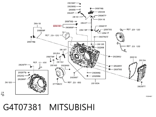 Sensor de velocidad G4T07381 Mitsubishi