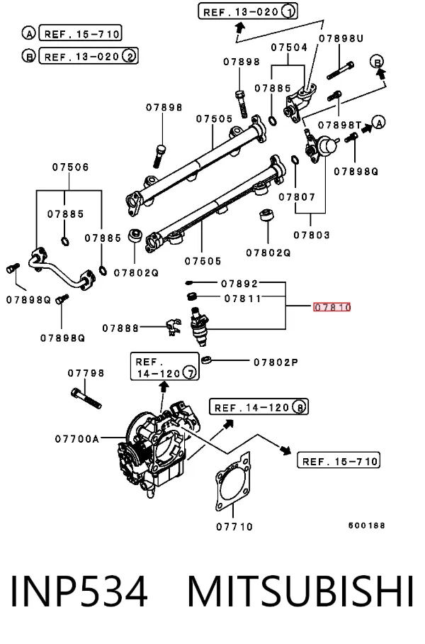 Inyector INP534 Mitsubishi