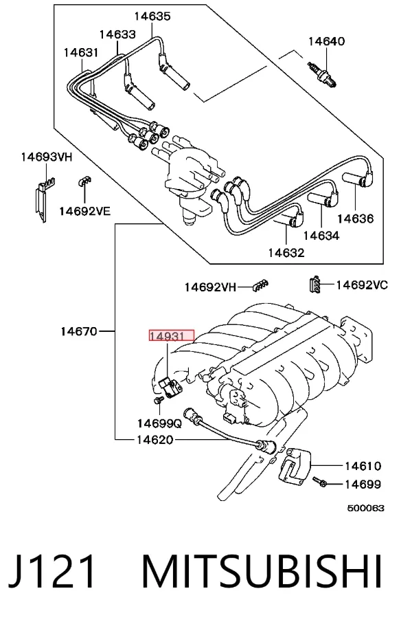 Modulo de encendido J121 Mitsubishi