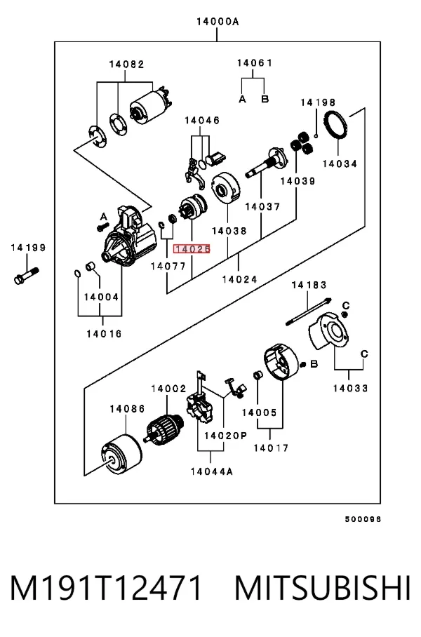 Bendix M191T12471 Mitsubishi