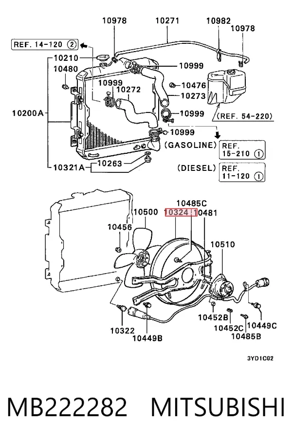 MB222282 Mitsubishi