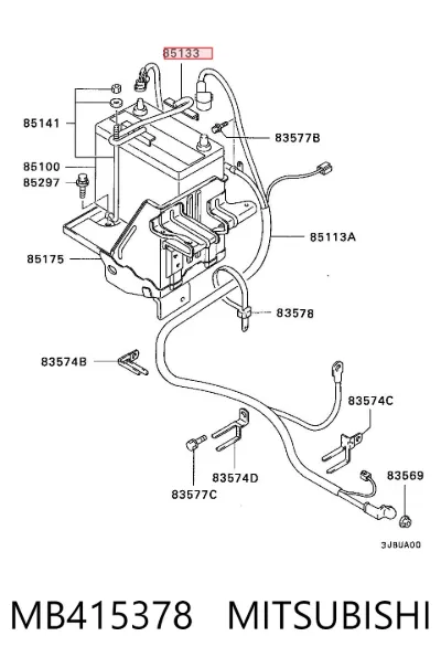 Soporte de batería MITSUBISHI MB415378