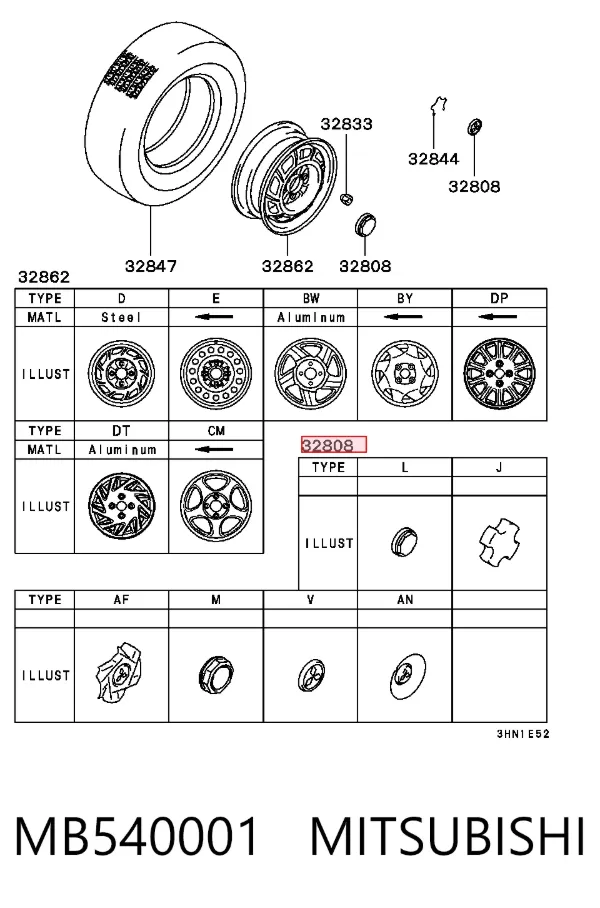 Bomba de dirección MB540001 Mitsubishi