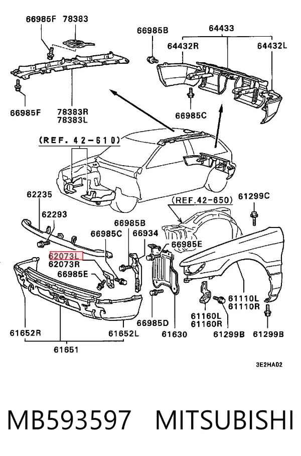  MB593597 Mitsubishi