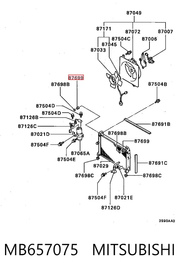  MB657075 Mitsubishi