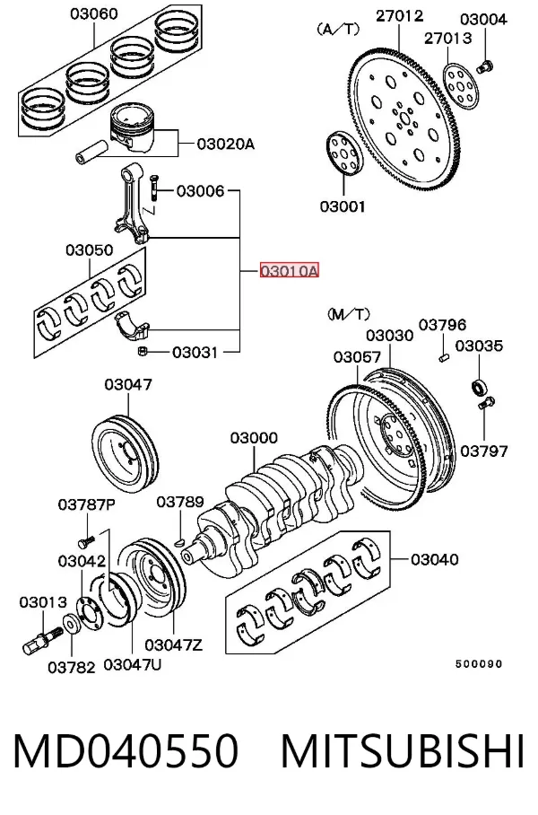 Biela MD040550 Mitsubishi