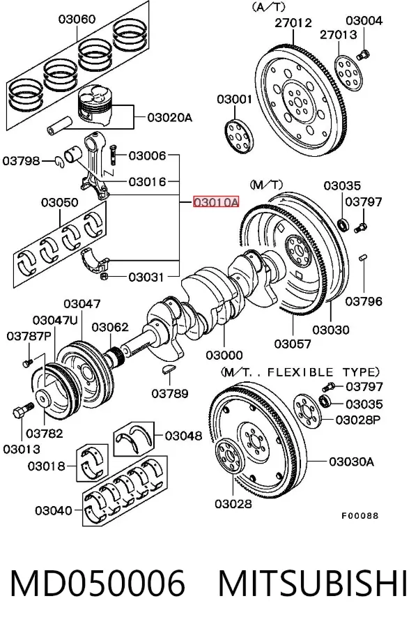 Biela MD050006 Mitsubishi