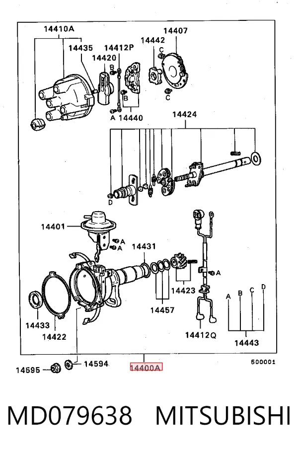 Distribuidor MD079638 Mitsubishi