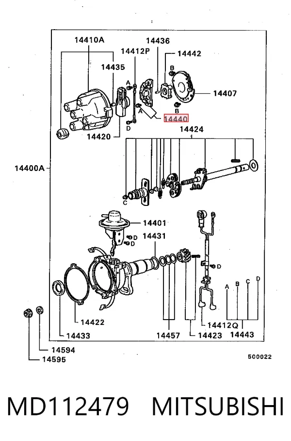 Modulo de encendido MD112479 Mitsubishi
